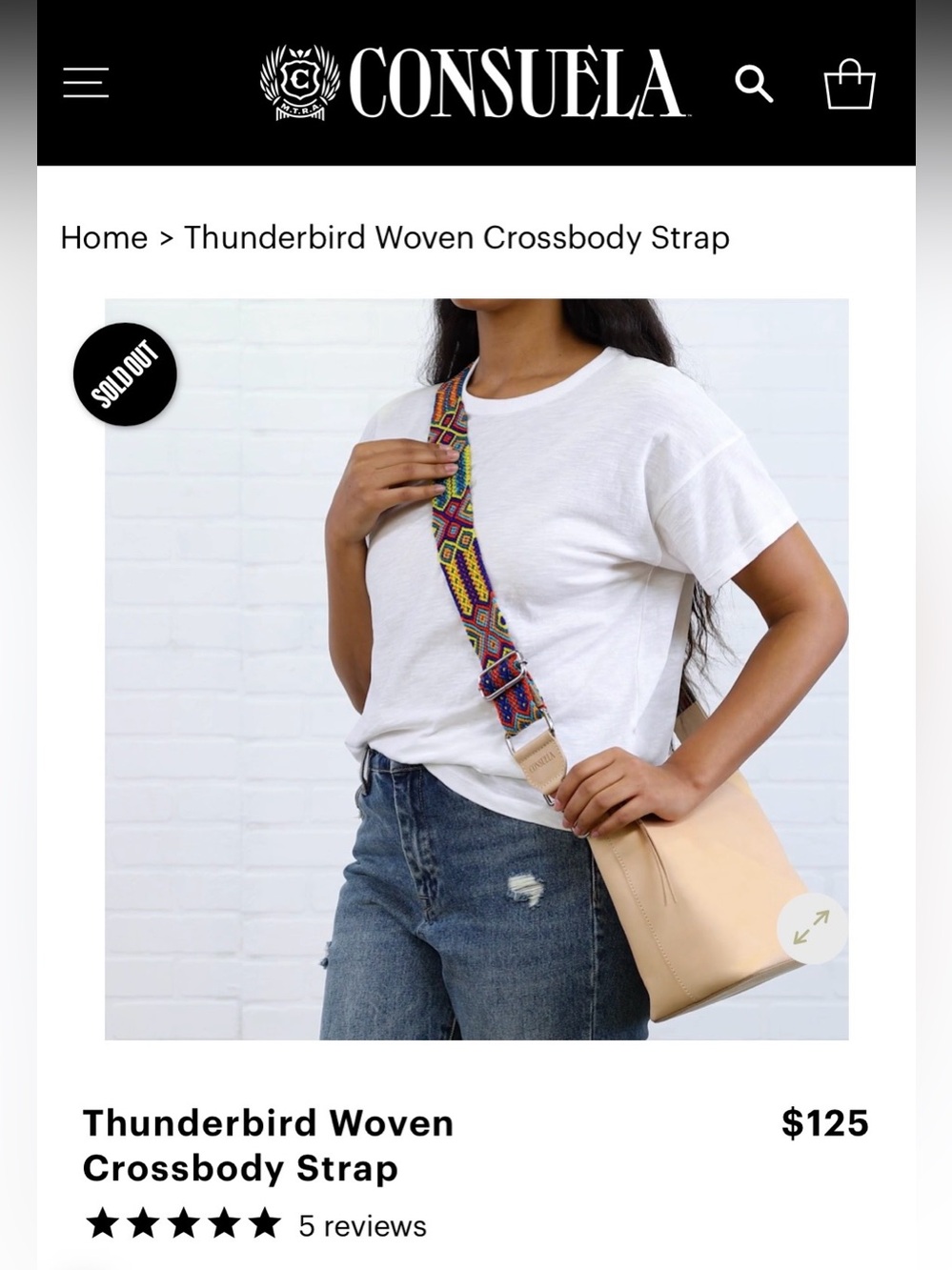 🦄 NWT Consuela Crossbody Thunderbird Strap!!